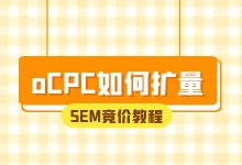 竞价推广账户如何正确使用oCPC扩量?【SEM竞价教程】-竞价推广博客